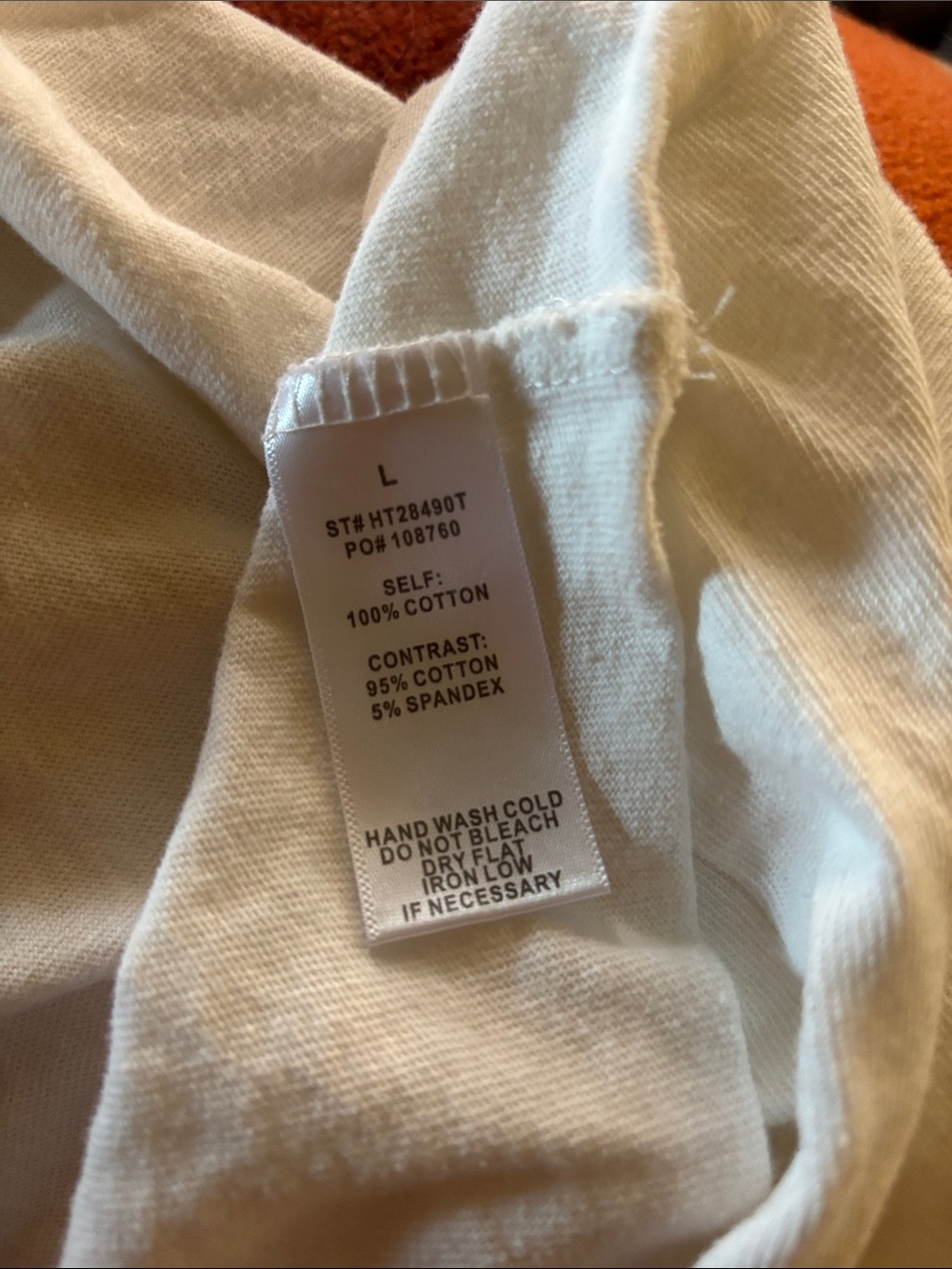 Stitched Cropped, White T-Shirt - Picture 9 of 9